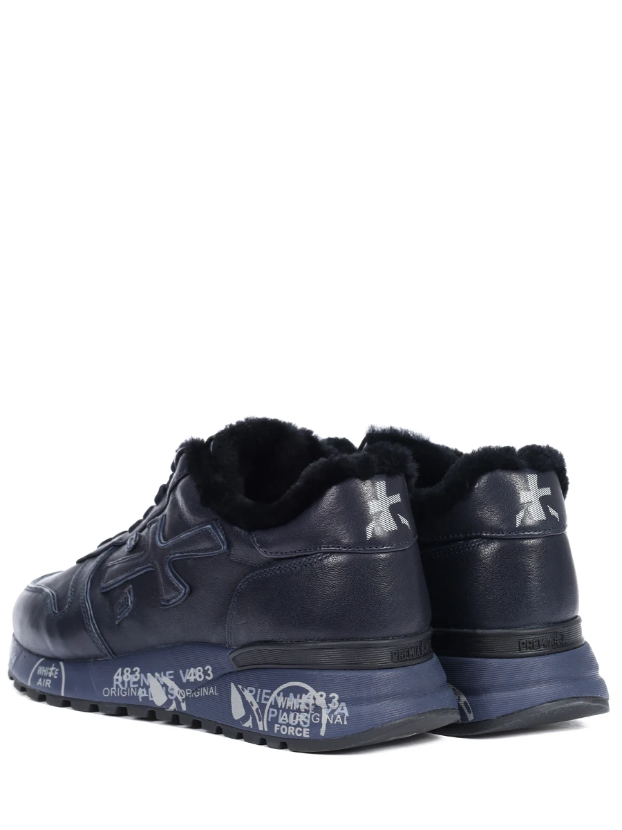 Кроссовки кожаные на меху