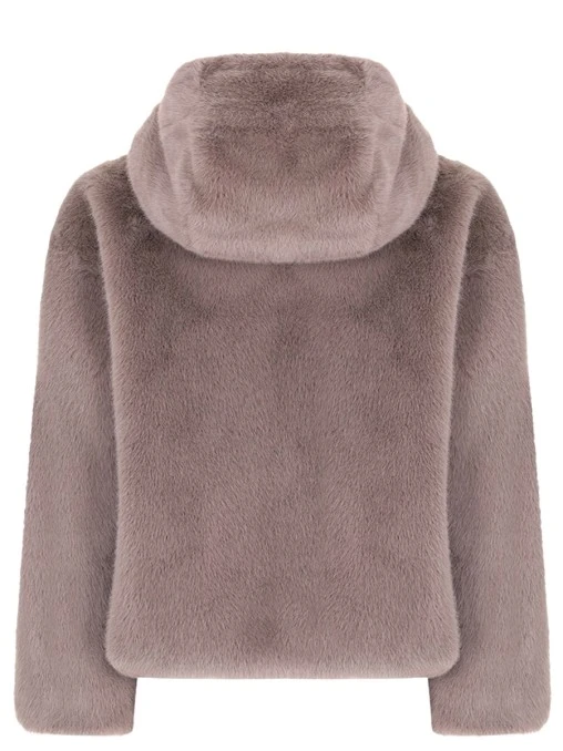 Шуба из экомеха HERNO