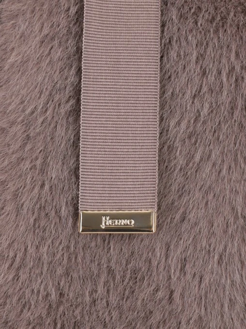 Шуба из экомеха HERNO
