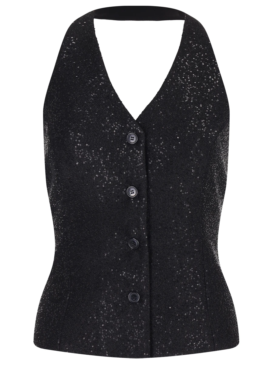 Жилет с пайетками