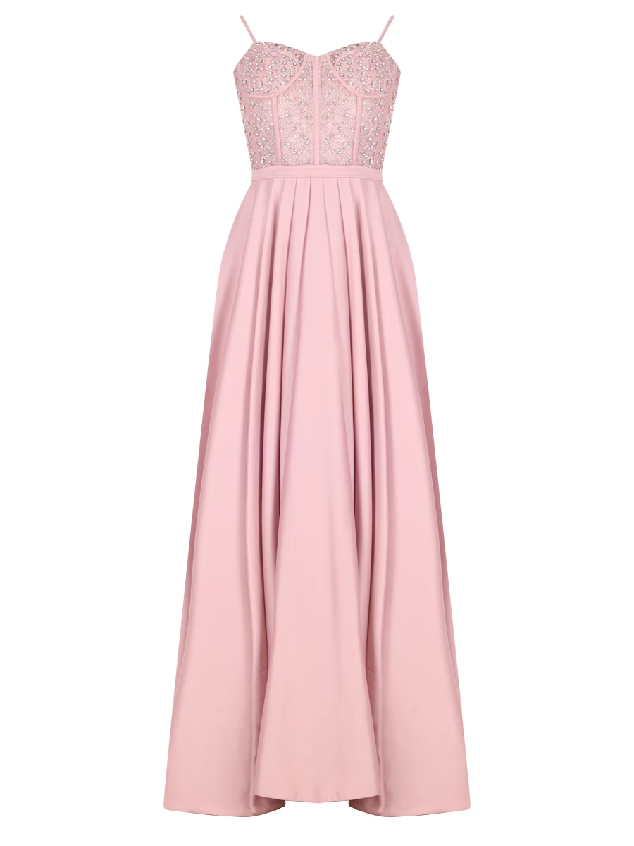 Платье однотонное