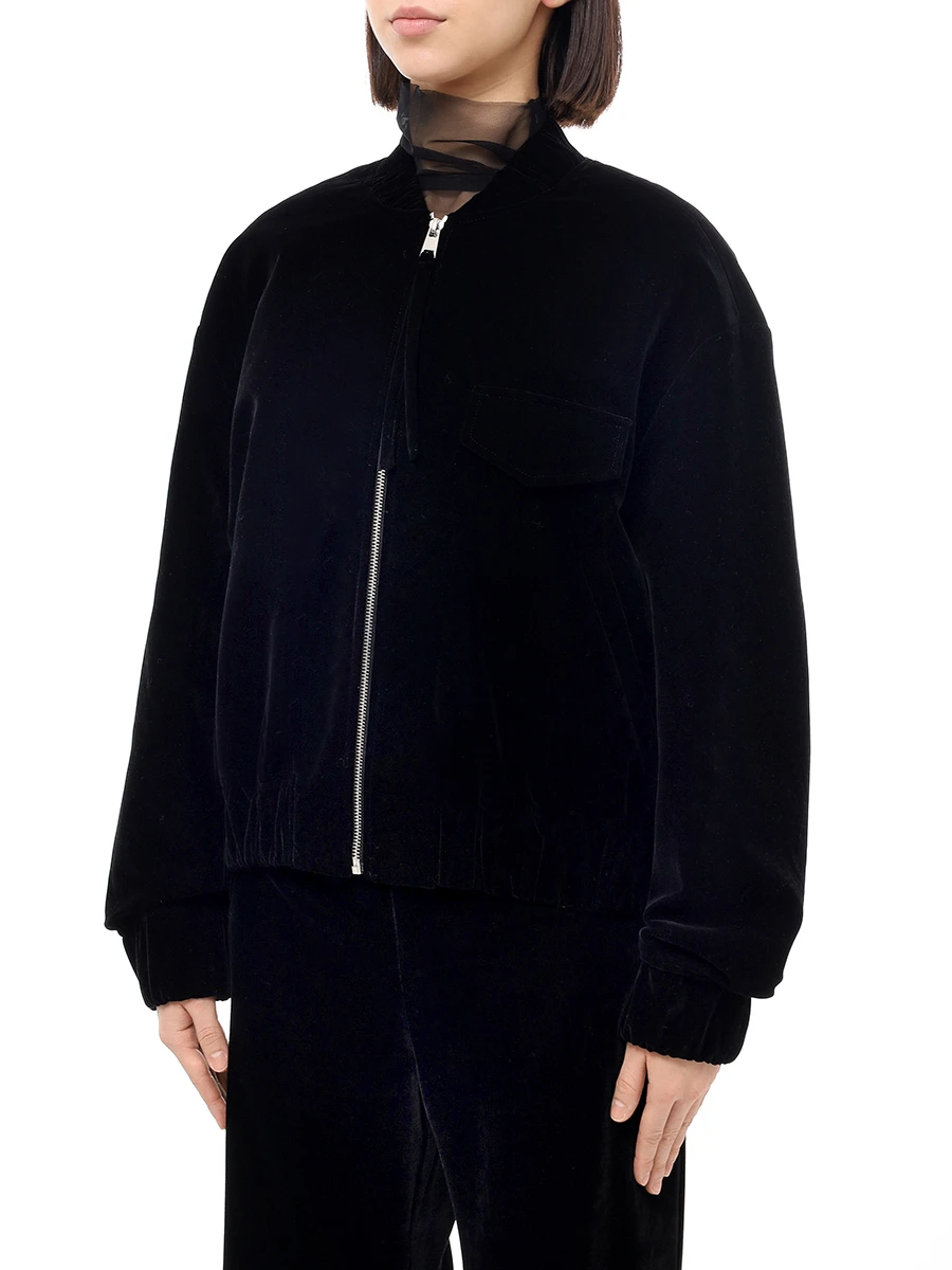 Бомбер бархатный