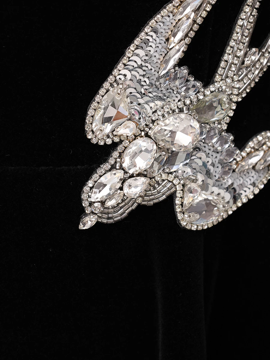 Платье бархатное