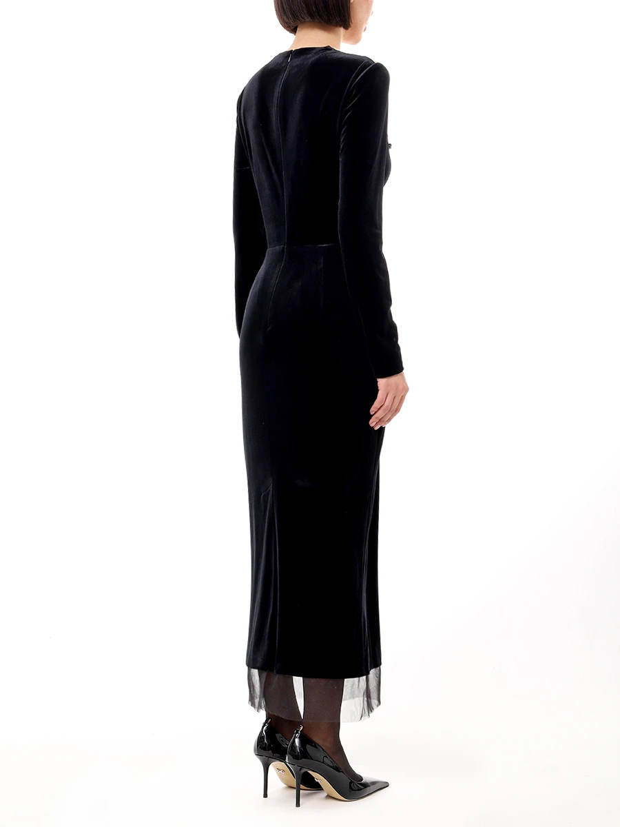 Платье бархатное