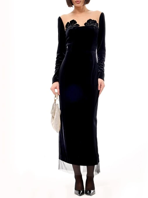 Платье бархатное YANINA