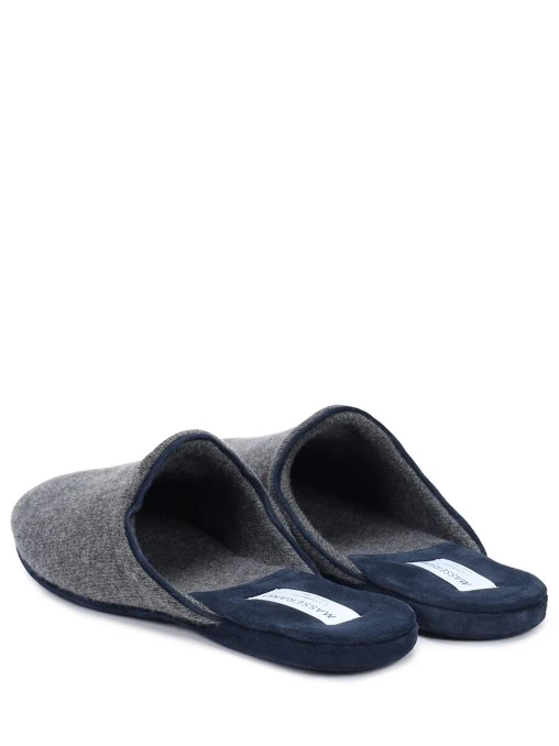 Тапочки из кашемира и замши MASSERANO CASHMERE