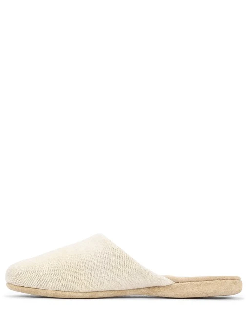 Тапочки из кашемира и замши MASSERANO CASHMERE