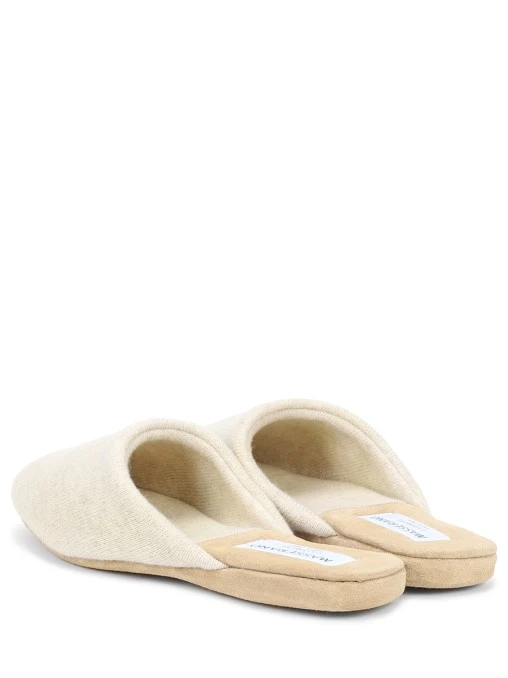 Тапочки из кашемира и замши MASSERANO CASHMERE