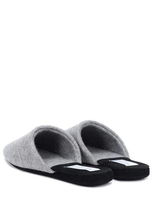 Тапочки из кашемира и замши MASSERANO CASHMERE