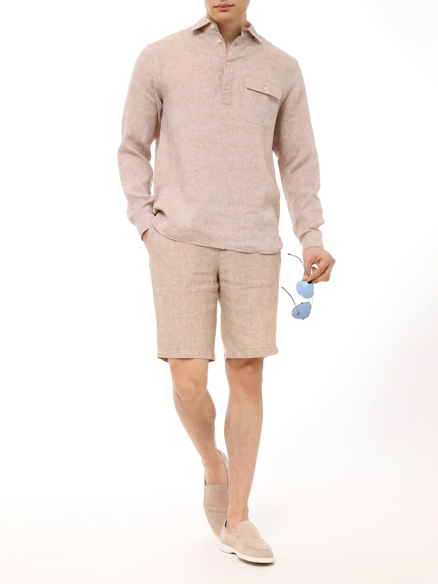 Бермуды льняные