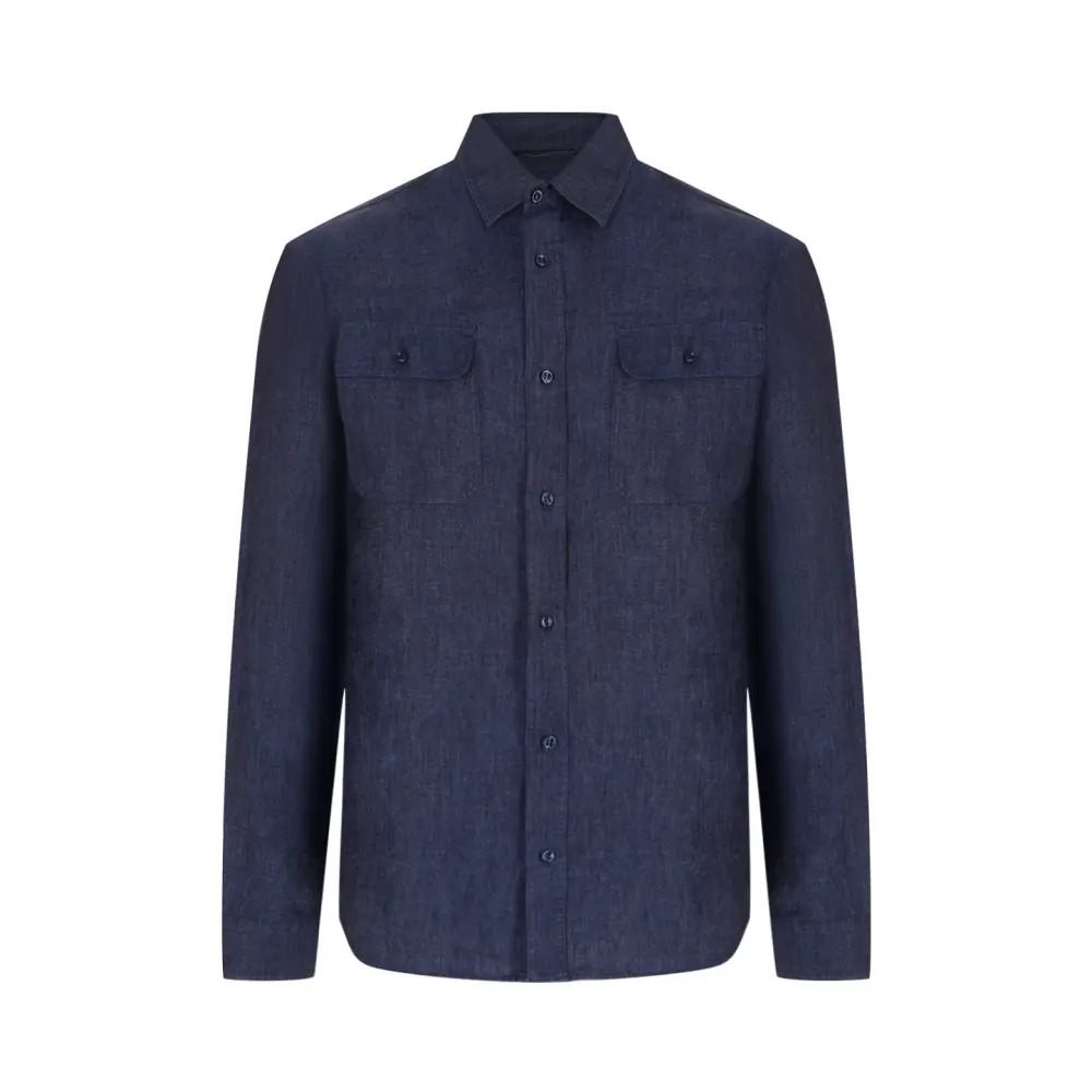 Рубашка Regular Fit льняная