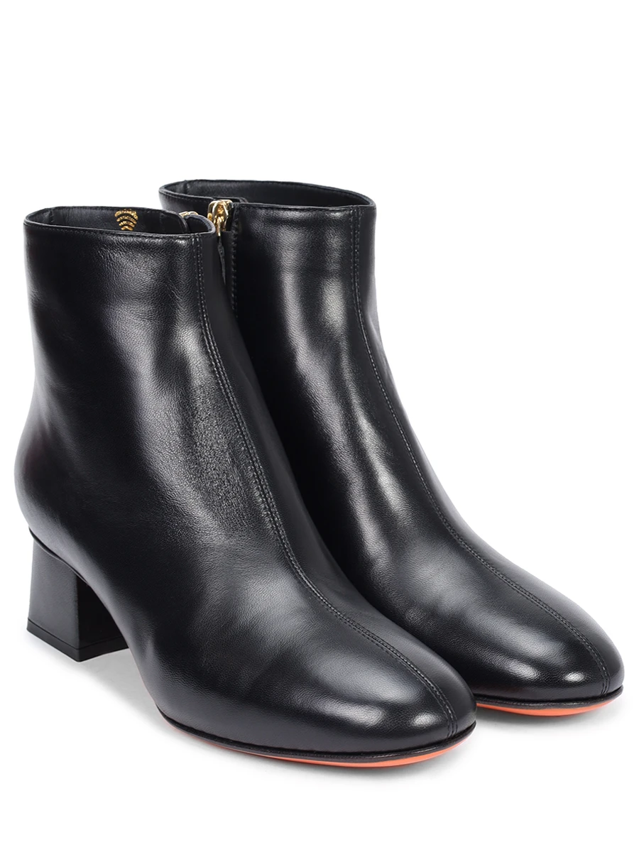 Ботильоны кожаные