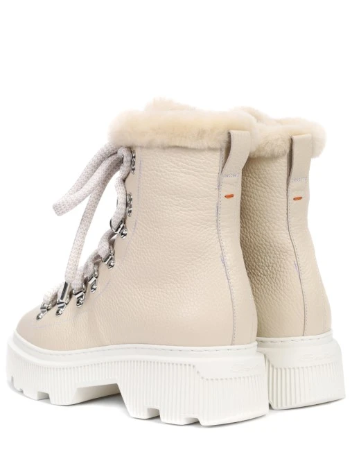 Ботинки кожаные на меху SANTONI
