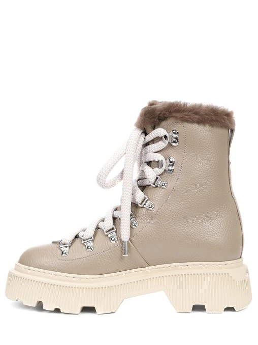 Ботинки кожаные на меху SANTONI