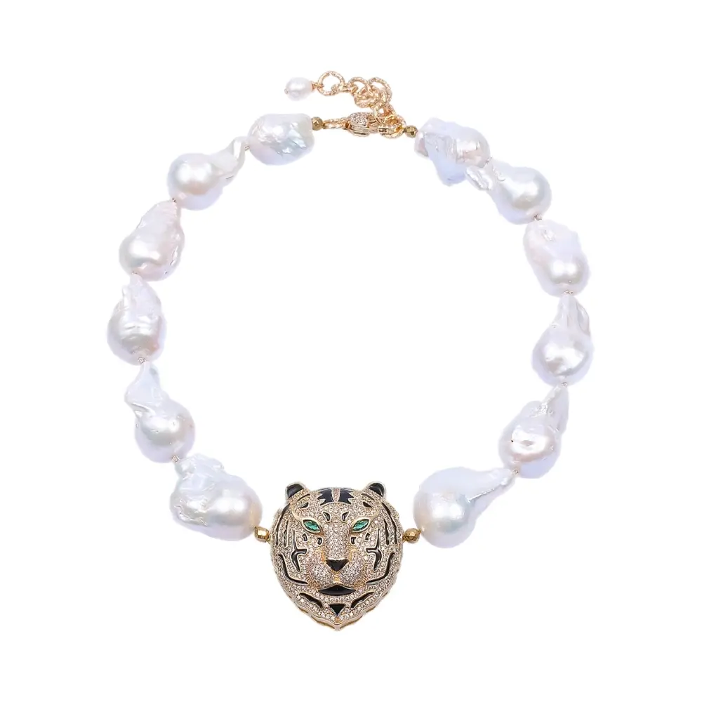 Колье Big Pearl Tiger Gold