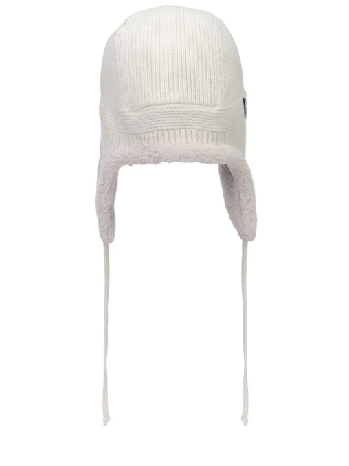 Шапка-ушанка из шерсти и кашемира на меху MIU MIU