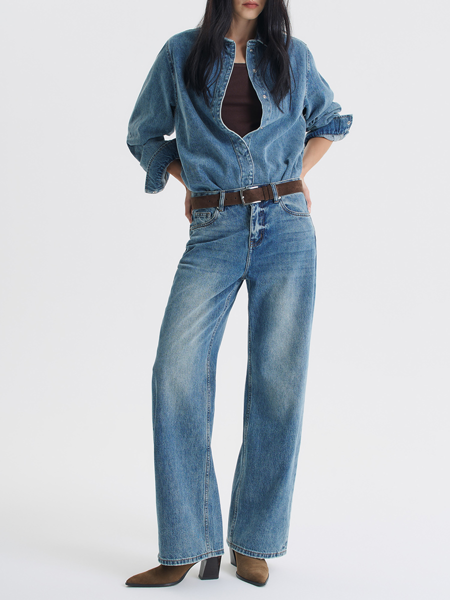 Рубашка Edith джинсовая