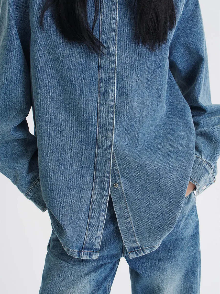 Рубашка Edith джинсовая