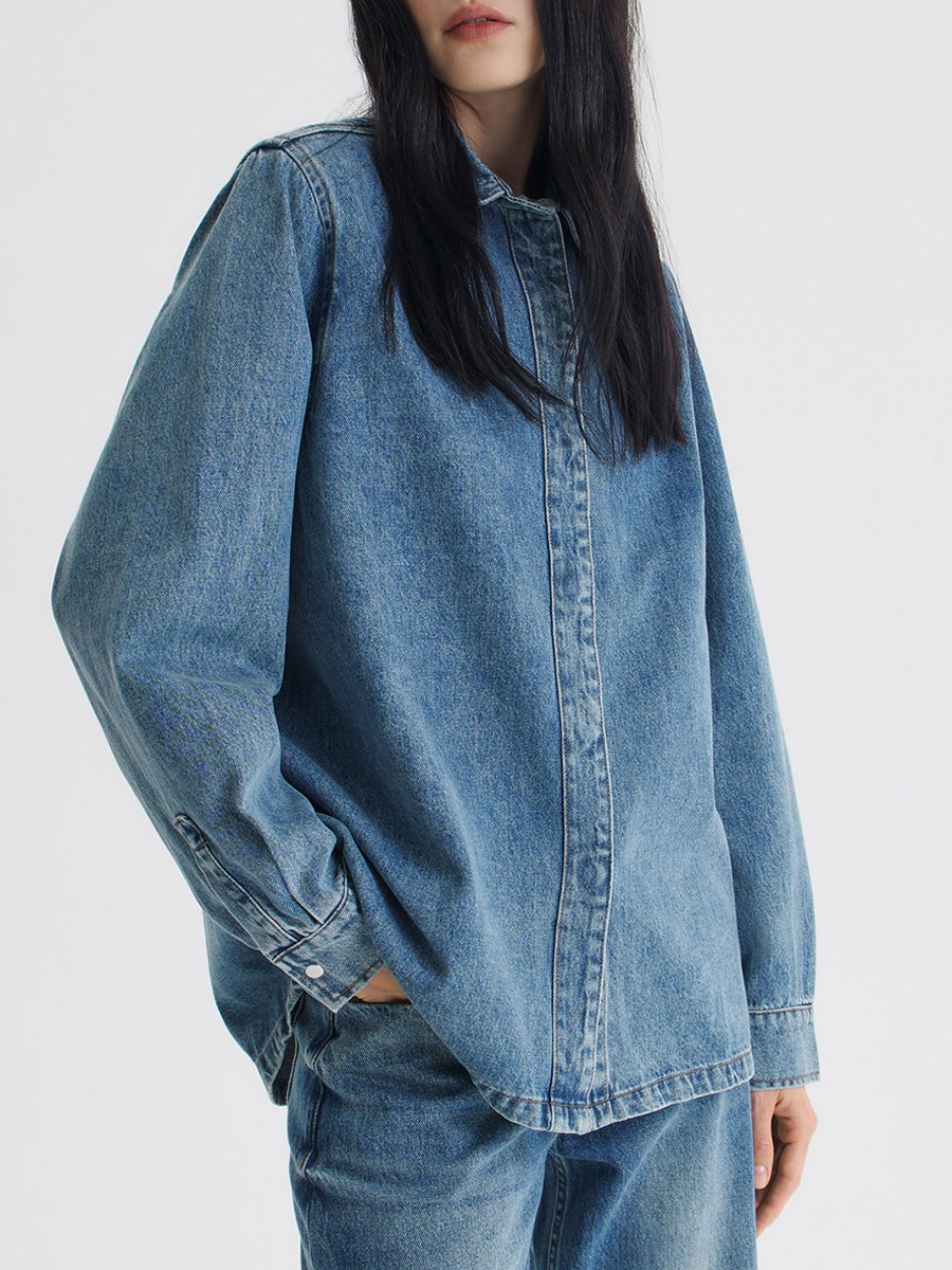 Рубашка Edith джинсовая