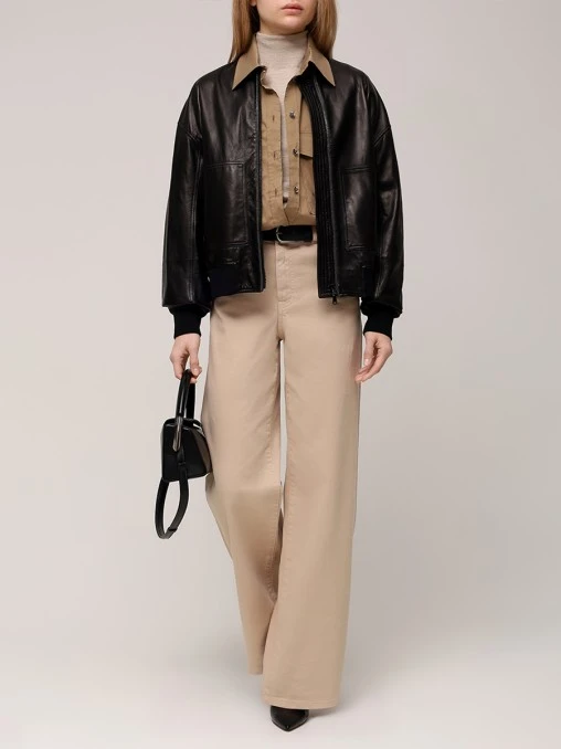 Куртка кожаная BRUNELLO CUCINELLI