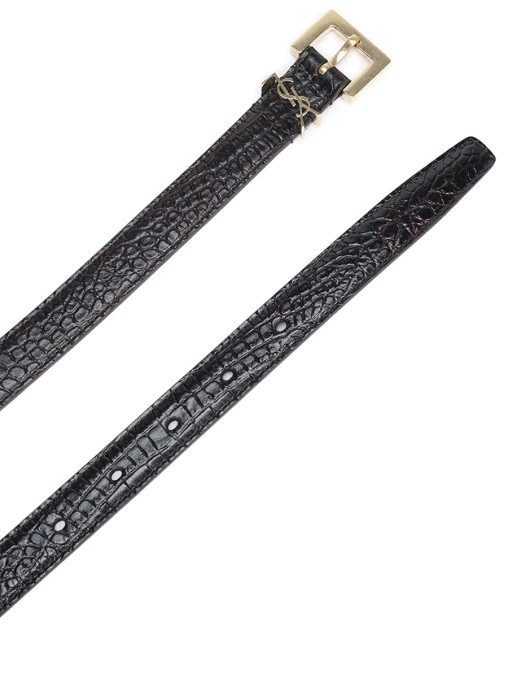 Ремень кожаный SAINT LAURENT