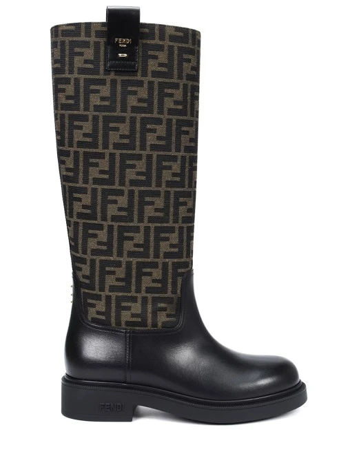 Сапоги комбинированные FENDI