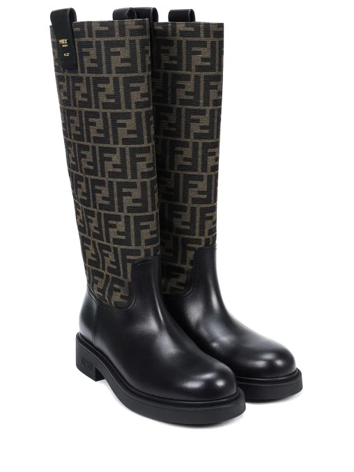 Сапоги комбинированные FENDI