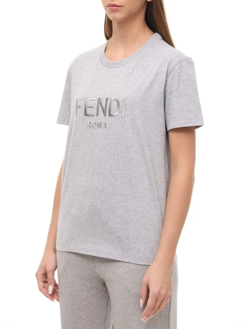 Футболка хлопковая FENDI