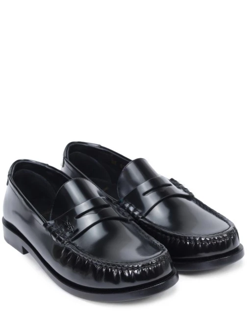 Лоферы кожаные SAINT LAURENT