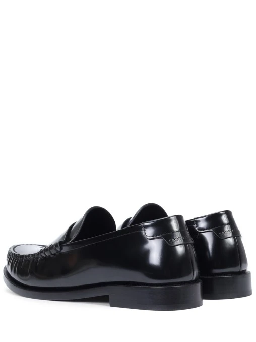 Лоферы кожаные SAINT LAURENT
