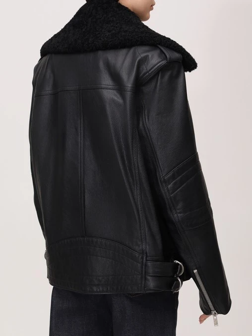 Куртка-косуха кожаная SAINT LAURENT