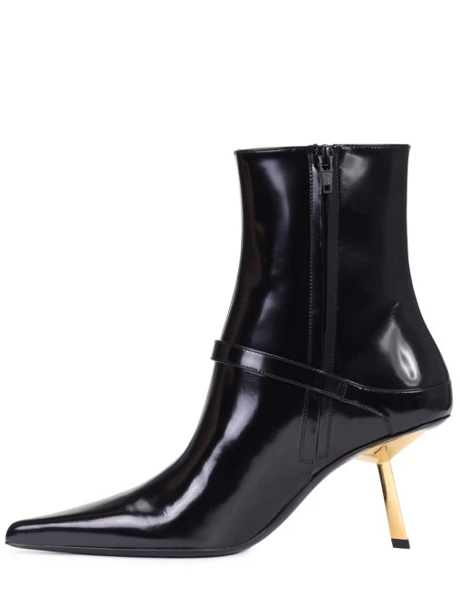 Ботильоны кожаные SAINT LAURENT