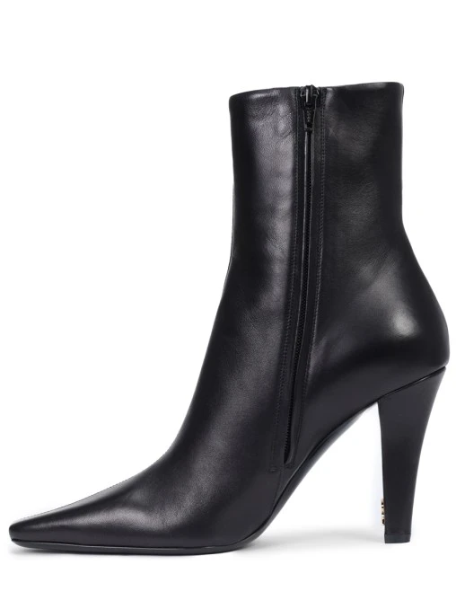 Ботильоны кожаные SAINT LAURENT
