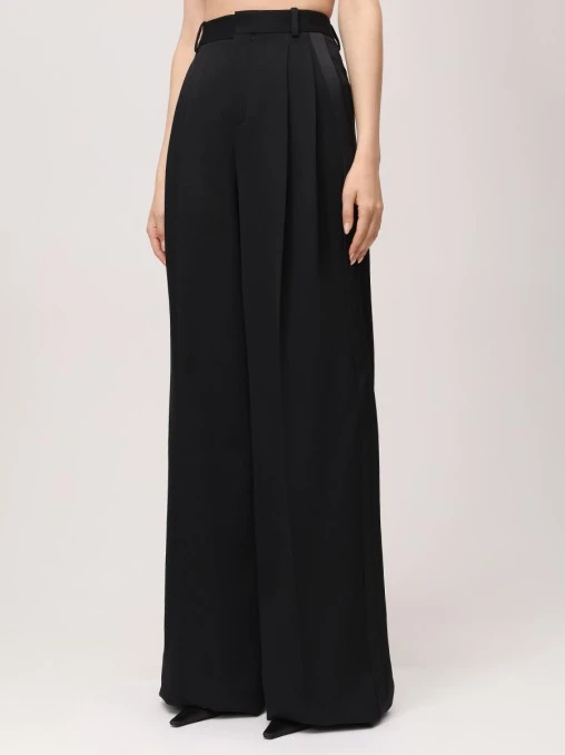 Брюки шерстяные SAINT LAURENT