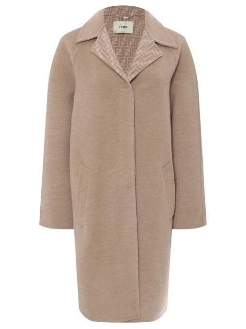 Пальто шерстяное FENDI