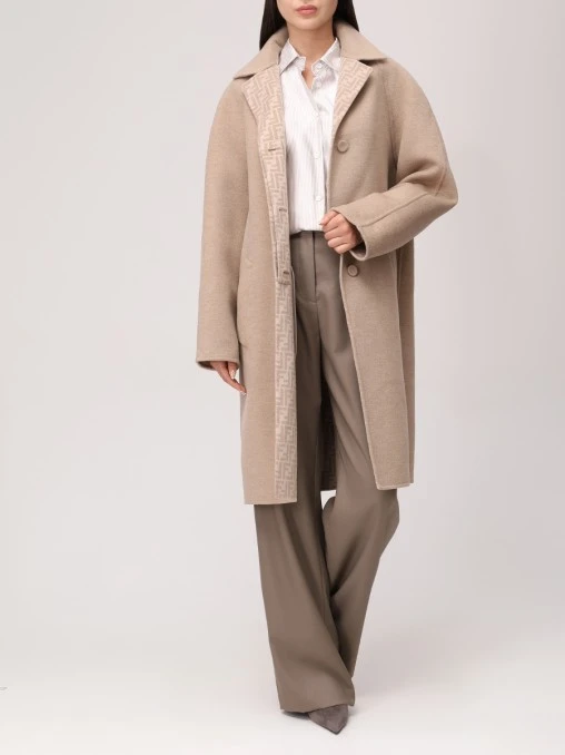 Пальто шерстяное FENDI