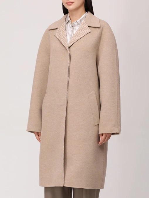 Пальто шерстяное FENDI