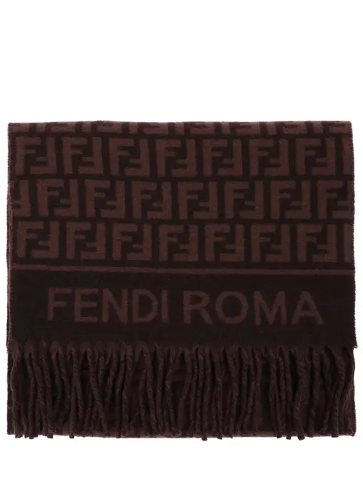 Шарф из шерсти и кашемира Fendi Roma FENDI