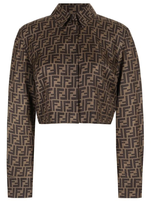 Блуза шелковая FENDI