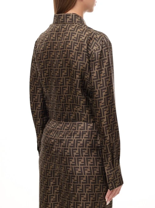 Блуза шелковая FENDI