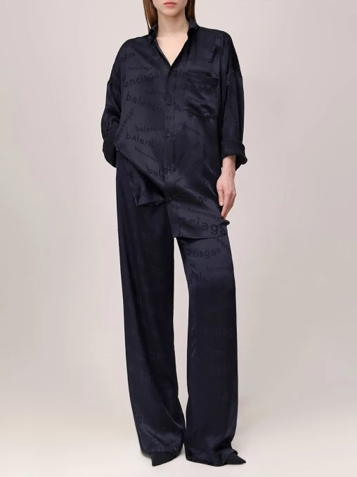 Рубашка шелковая BALENCIAGA