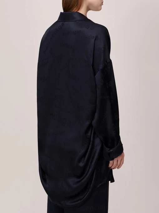 Рубашка шелковая BALENCIAGA