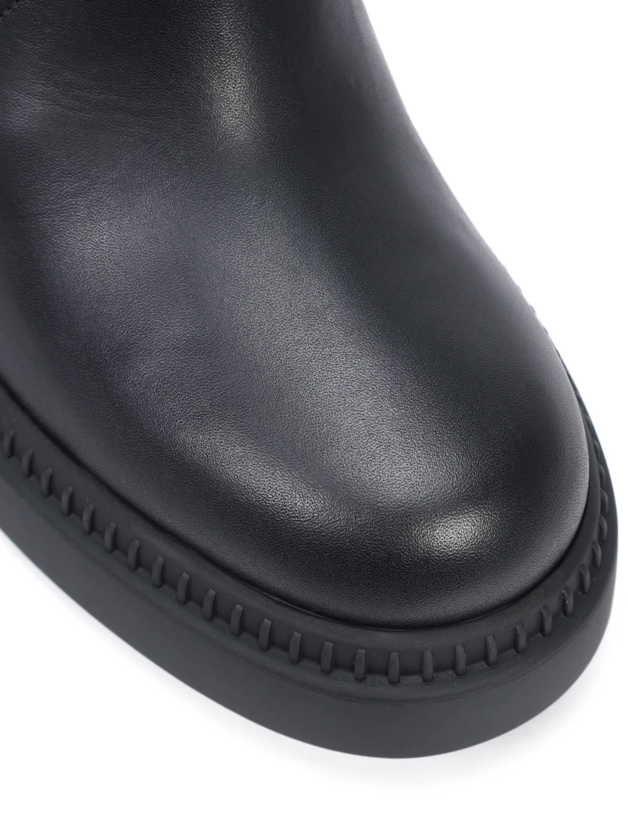 Ботильоны кожаные