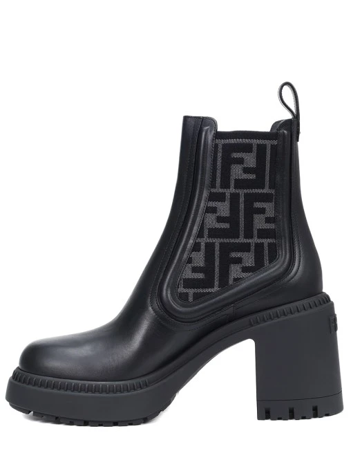 Ботильоны кожаные FENDI