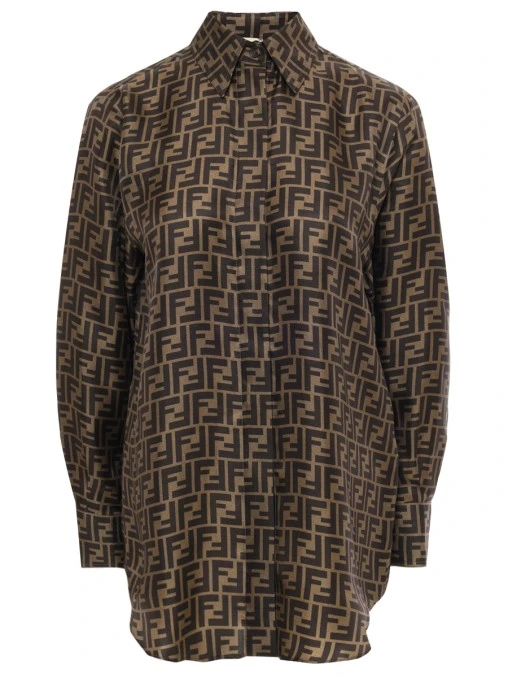 Рубашка шелковая FENDI