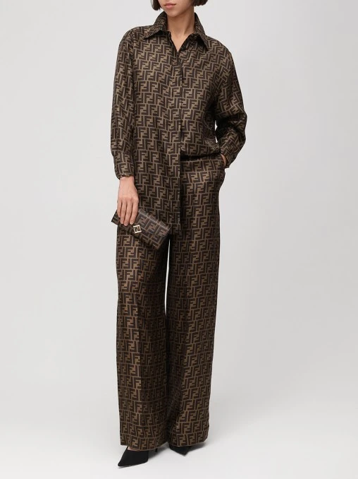 Рубашка шелковая FENDI