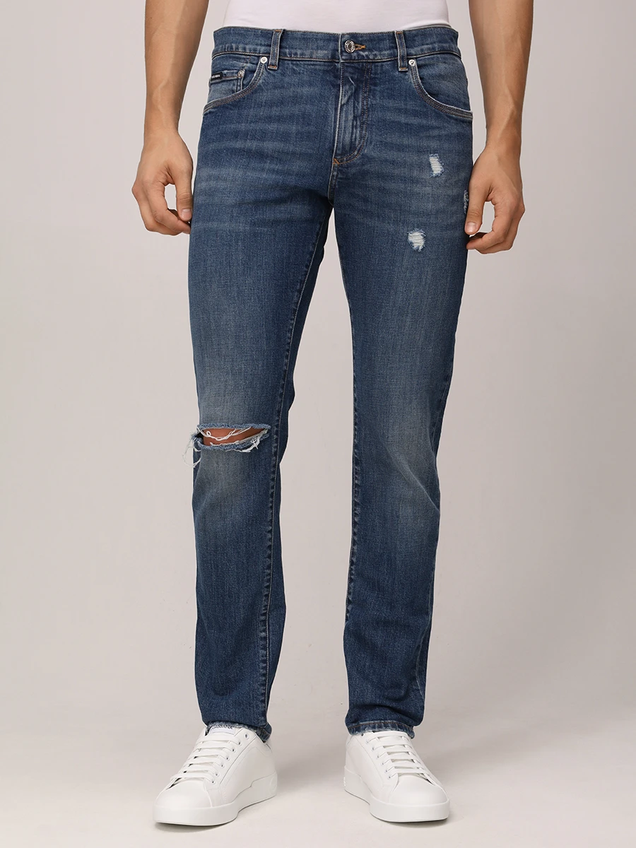 Джинсы Slim Fit хлопковые