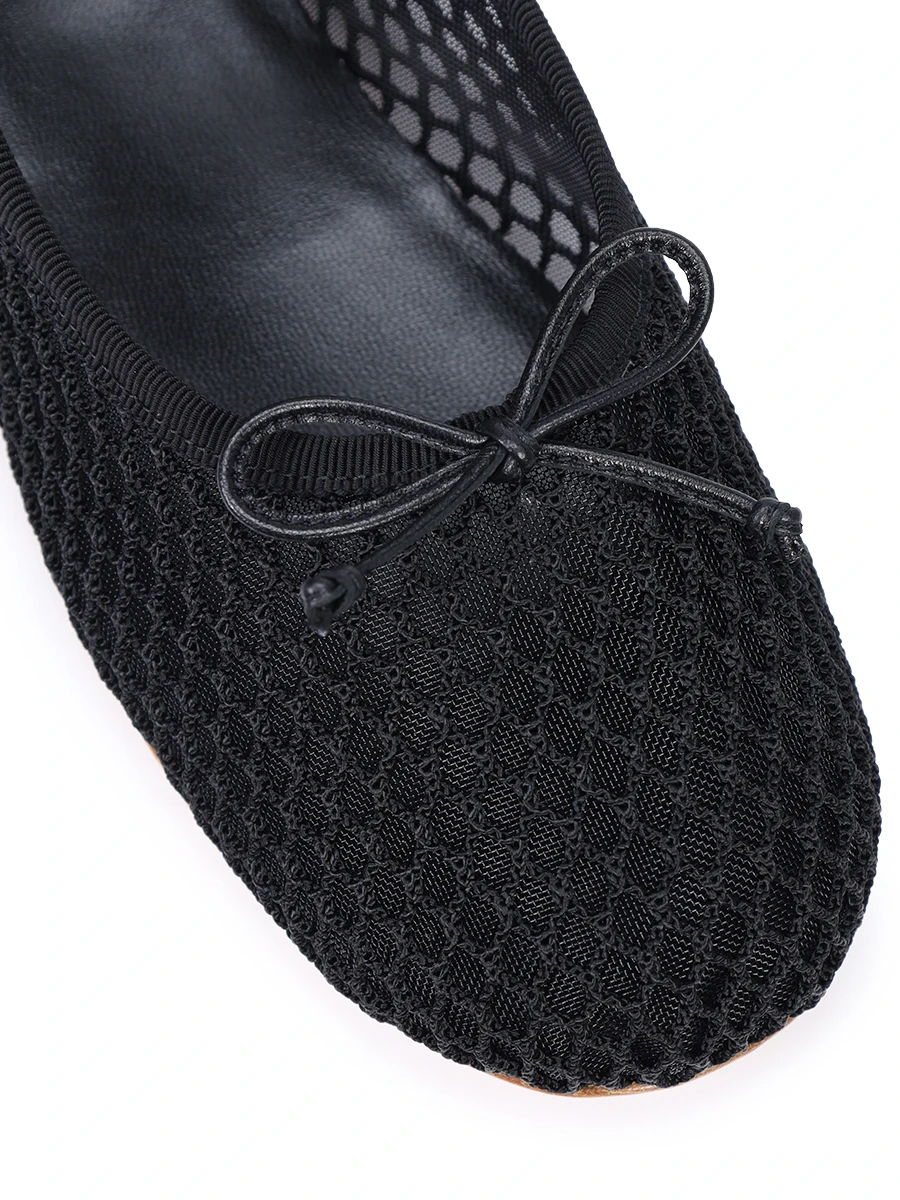 Балетки текстильные