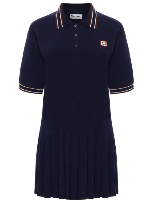 Платье из шерсти и кашемира MIU MIU