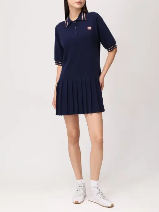 Платье из шерсти и кашемира MIU MIU